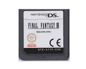 Final Fantasy III u. kasse og manual (Nintendo DS)