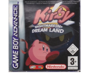 Kirby : Nightmare in Dreamland m. kasse og manual (GBA)