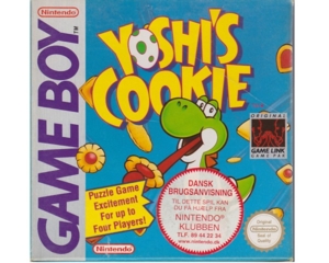 Yoshi's Cookie m. kasse og manual (GameBoy)