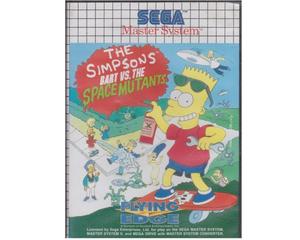 Simpsons : Bart vs The Space Mutants m. kasse og manual (SMS)