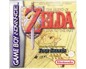 Zelda : A Link to the Past/ Four Swords m. kasse (slidt) og manual (GBA)