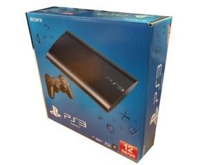Playstation 3 12GB super slim m. kasse og manual