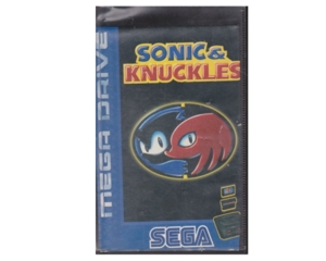 Sonic and Knuckles m. kasse (uorig) og manual (SMD)