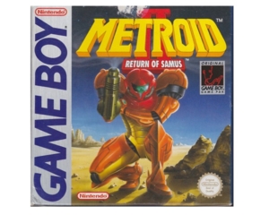 Metroid II : Return of Samus m. kasse og manual (GameBoy)