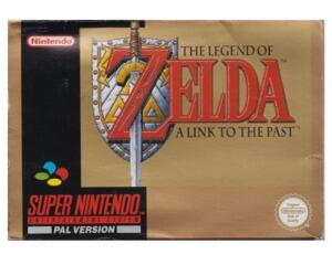 Zelda, The Legend of : A Link to the Past (scn) m. kasse (slidt) og manual (SNES)