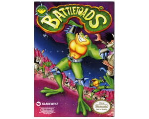 Battletoads (esp) m. kasse og manual (perfekt stand) (NES)