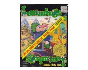 Lemmings Double Pak (Amiga) m. kasse og manual
