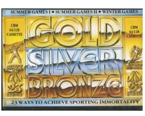 Summer Games I/II /Winter Games (bånd) (kasse slidt) u. manual (Commodore 64)