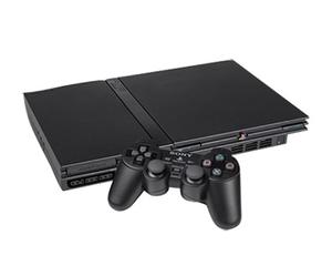 PS2 slim (sort facelift) incl. 1 pad (mindre fejl)