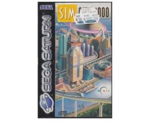 Sim City 2000 m. kasse og manual (Saturn)