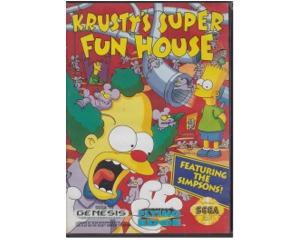 Krusty's Super Fun House (Genesis) m. kasse og manual (SMD)