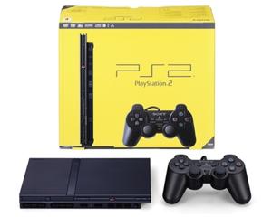 PS2 slim incl. 1 pad m. kasse (slidt) og manual
