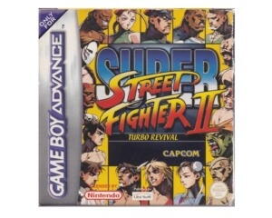 Super Street Fighter II : Turbo Revival m. kasse og manual (GBA)
