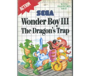 Wonder Boy III : The Dragon's Trap m. kasse og manual (slidt) (SMS)