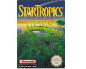 Star Tropics (noe) m. kasse (slidt) ,manual og brev (NES)