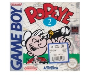 Popeye 2 (scn) m. kasse og manual (GameBoy)