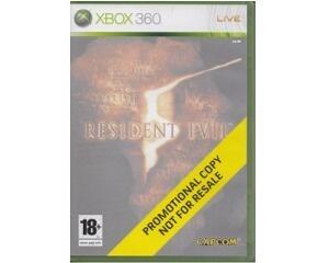 Resident Evil 5 (promotional copy) u. manual (Xbox 360)