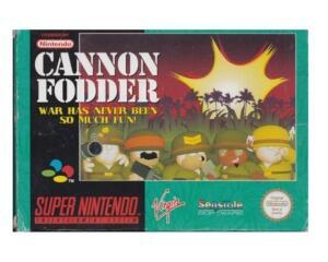 Cannon Fodder (eur) m. kasse og manual (SNES)