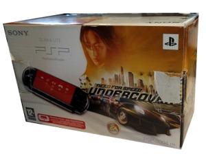 PSP 3004 (sort) m. kasse  (Need for Speed Underground bundle)