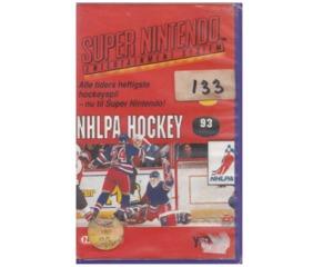 NHLPA Hockey 93 m. lejekasse og vejledning (SNES)
