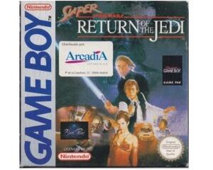 Super Star Wars : Return of the Jedi m. kasse og manual (GameBoy)