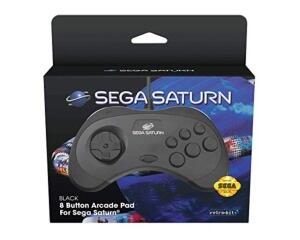 Sega Saturn joypad (orig) (sort) (ny vare)