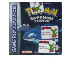 Pokemon : Sapphire Version m. kasse (slidt) (GBA)