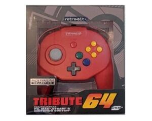 Retro-Bit Tribute 64 til USB (Red) (ny vare)