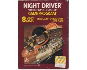 Night Driver (Atari 2600) m. kasse og manual