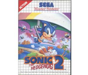 Sonic the Hedgehog 2 m. kasse (skadet) (SMS)