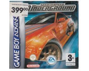 Need for Speed : Underground (GBA) m. kasse og manual