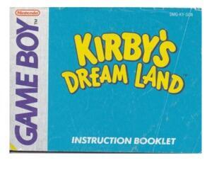 Kirby's Dream Land (SCN) (slidt) (GameBoy manual)