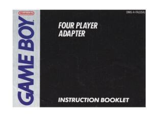Four Player Adaptor (USA) (GameBoy manual)