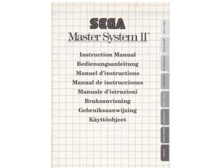 Sega Master System II (EN/DE/FR/ES/IT/SE/NE/FI) (SMS manual)