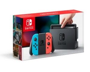 Nintendo Switch m. Neonrød/Neonblå Joy-Con hos Nes