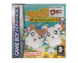 Hamtaro : Ham-Ham Heartbreak m. kasse (slidt) og manual (GBA)