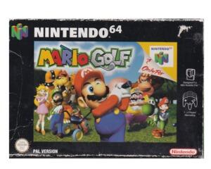 Mario Golf m. kasse (slidt) og manual (dansk kopi)  (N64)