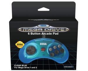 Sega Joypad (orig) (klar blå) (ny vare)