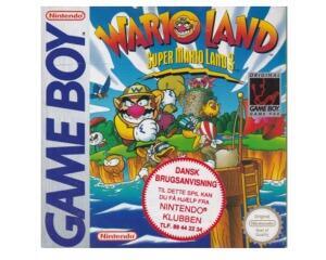 Wario Land : Super Mario Land 3 (aus) m. kasse og manual (kopi manual) (GameBoy)