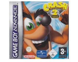 Crash Bandicoot 2 : N - Tranced m. kasse og manual (GBA)