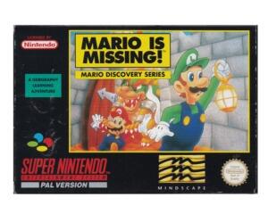 Mario is Missing (ukv) m. kasse og manual(SNES)