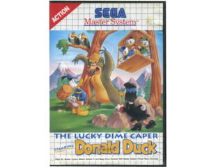 Lucky Dime Caper starring Donald Duck m. kasse (slidt) og manual (slidt) (SMS)