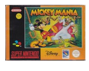 Mickey Mania (eur) m. kasse og manual (SNES)