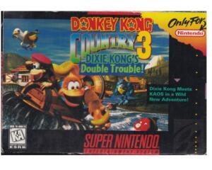 Donkey Kong Country 3 : Dixie Kong's Double Trouble m. kasse og manual (US) (SNES)