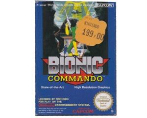 Bionic Commando (scn) m. kasse (slidt) og manual (skadet) (NES)