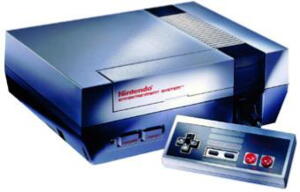 Nintendo 8 bit  (US version) incl 1 pad m. videokabel (m. kosmetiske fejl)