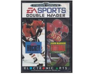 Ea Sport Double Header Hockey/Football m. kasse og manual (SMD)