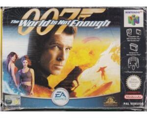 007 : The World is not Enough m. kasse (slidt) og manual (N64)