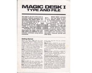 Magic Desk 1 manual (engelsk)