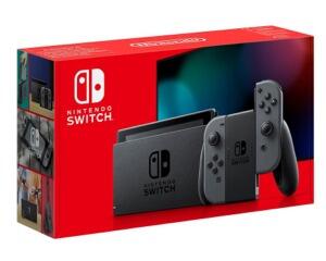 Nintendo Switch m. Grå Joy-Con (2019) m. kasse og manual (ubrugt)